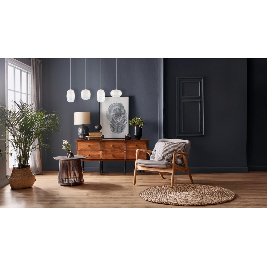 LED luster na sajli VASO LED/15W/230V beli