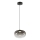 LED luster na sajli VASO LED/4W/230V preč. 18 cm crna/dimljena