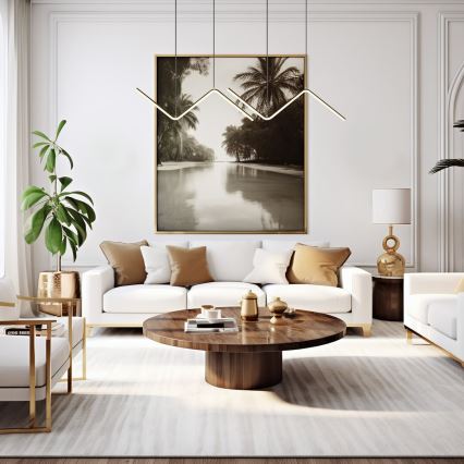 LED luster na sajli VERTE 2xLED/11W/230V crna