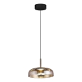 LED luster na sajli VETRO LED/6W/230V prečnik 23 cm bež/crna