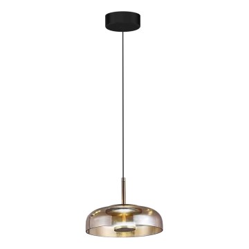 LED luster na sajli VETRO LED/6W/230V prečnik 23 cm bež/crna