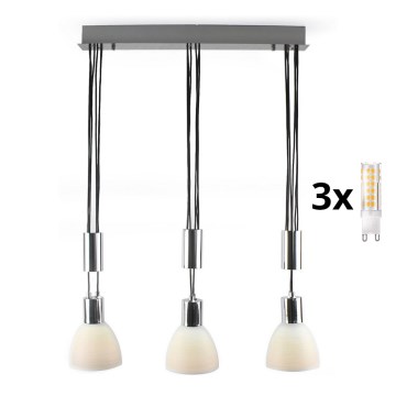LED luster na sajli WENDY 3xG9/33W/230V