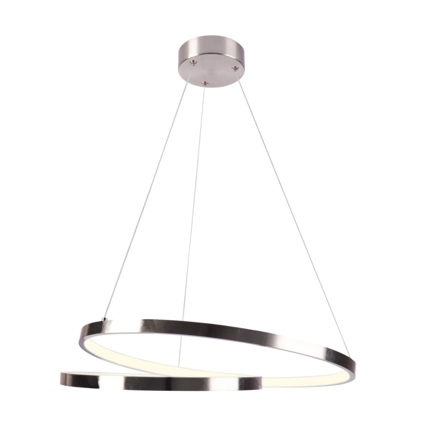 LED luster na sajli ZEFIRA LED/40W/230V 4000K, prečnik 50 cm, sjajni hrom