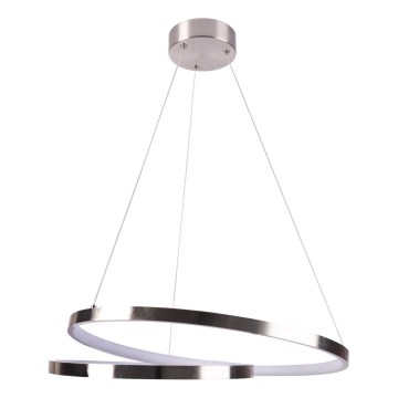 LED luster na sajli ZEFIRA LED/40W/230V 4000K, prečnik 50 cm, sjajni hrom