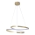 LED luster na sajli ZEFIRA LED/40W/230V 4000K, prečnik 50 cm, zlatna