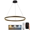 LED luster, prigušiva, na sajli, LED/110W/230V, 3000-6500K, prečnik 80 cm + daljinsko upravljanje