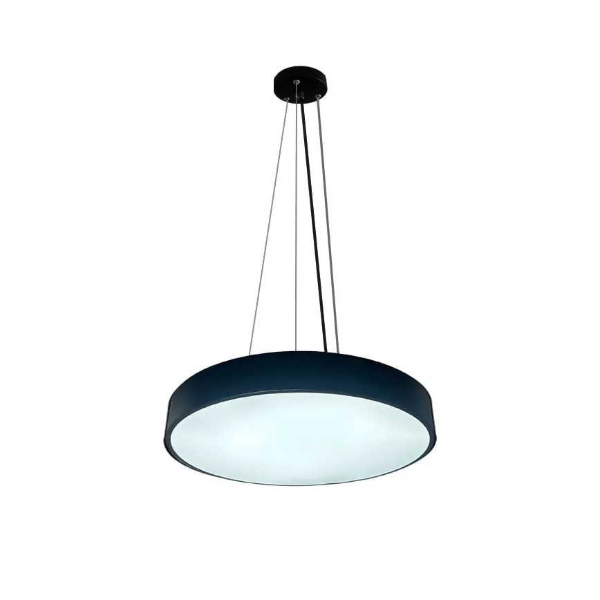 LED luster sa prigušivačem na sajli LED/50W/230V 3000-6500K crna + daljinski upravljač