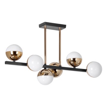 LED luster sa štangom 6xLED/7W/230V zlatna/crna