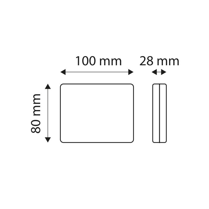 LED magleno svetlo SINGLE LED/1,9W/12V IP67 crveno