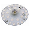 LED magnetni modul LED/12W/230V, prečnik 12,5 cm, 3000K
