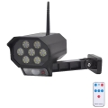 LED maketa sigurnosne kamere sa senzorom i solarnim panelom LED/5W/5,5V 800 mAh IP65 + daljinski upravljač