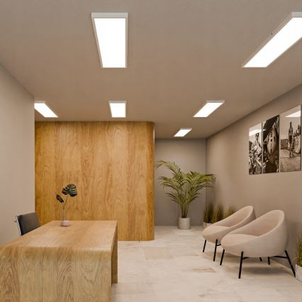 LED nadgradni panel 60W/230V 30x120 cm bela