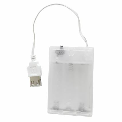 LED neonska zidna dekoracija CAT LED/3W/3xAA USB žuta