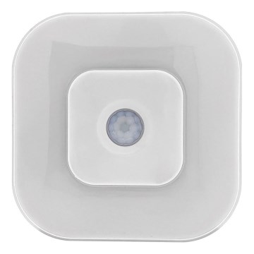 LED Noćno svetlo sa senzorom LED/0,5W/4,5V 3xAAA bela