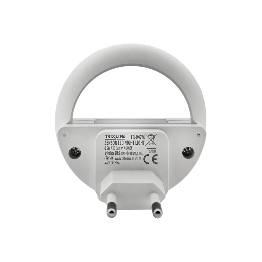 LED noćno svetlo sa senzorom sumraka LED/0,5W/230V belo