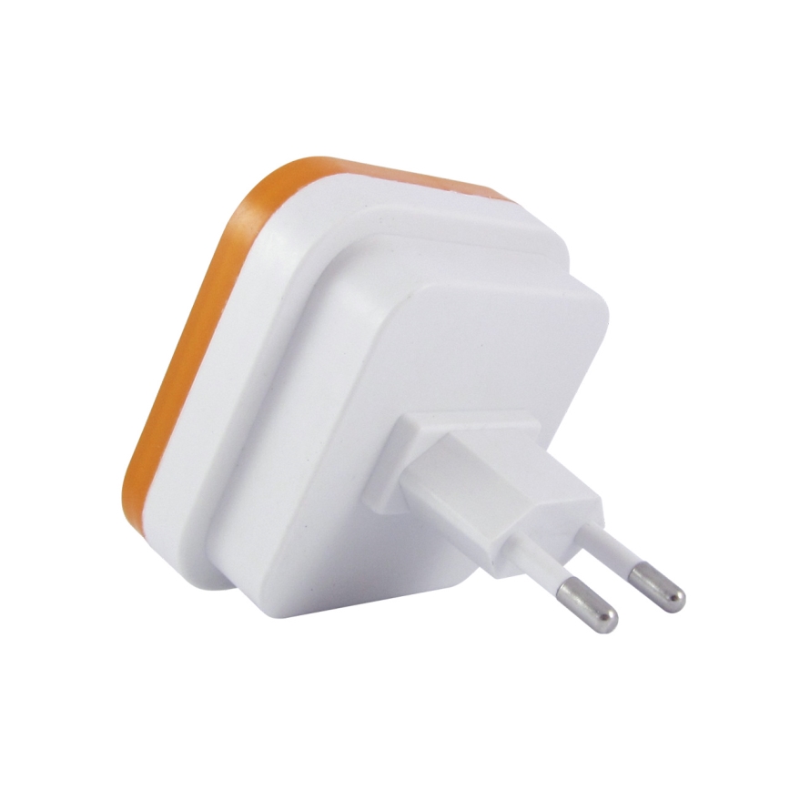 LED noćno svetlo sa senzorom sumraka LED/0,5W/230V narandžasto