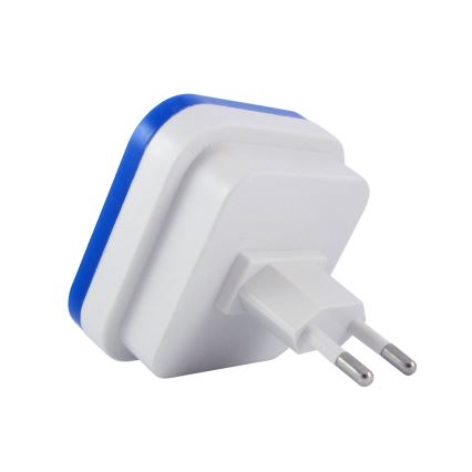 LED noćno svetlo sa senzorom sumraka LED/0,5W/230V plavo