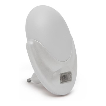 LED orijentaciono svetlo sa senzorom sumraka za utičnicu LED/1W/230V