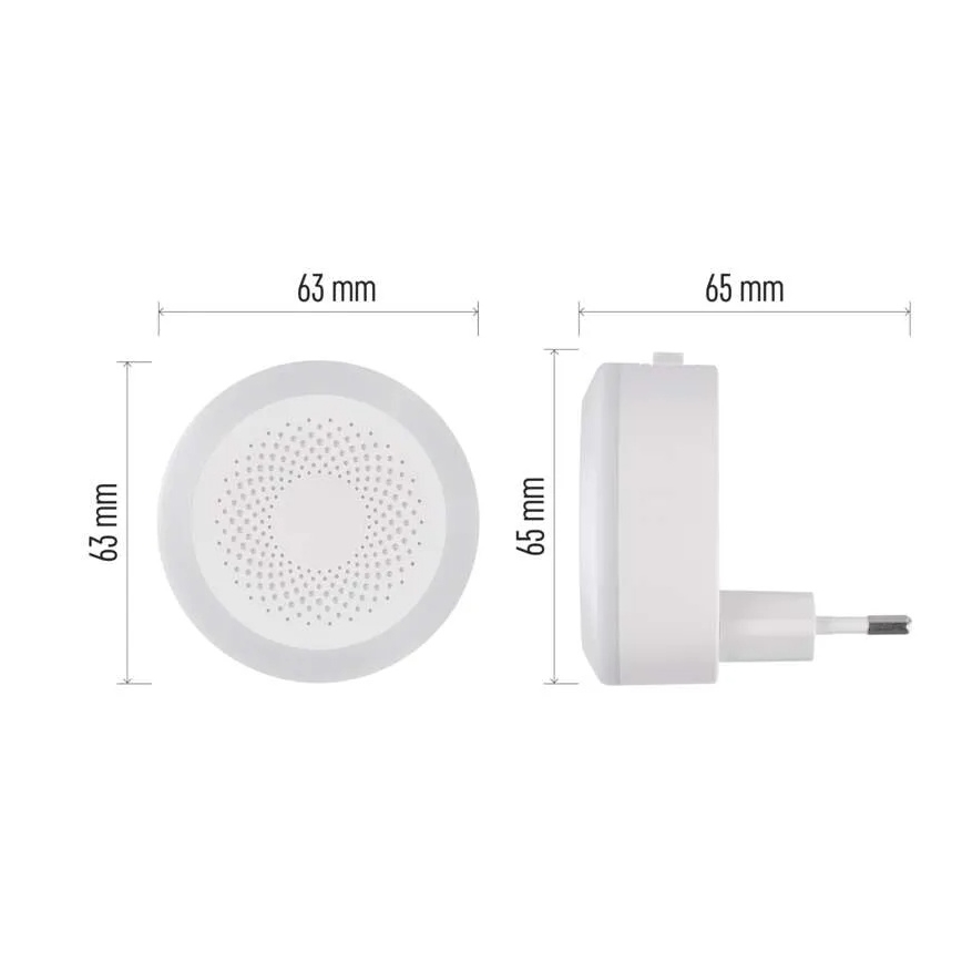 LED orijentaciono svetlo za utičnicu LED/0,5W/230V
