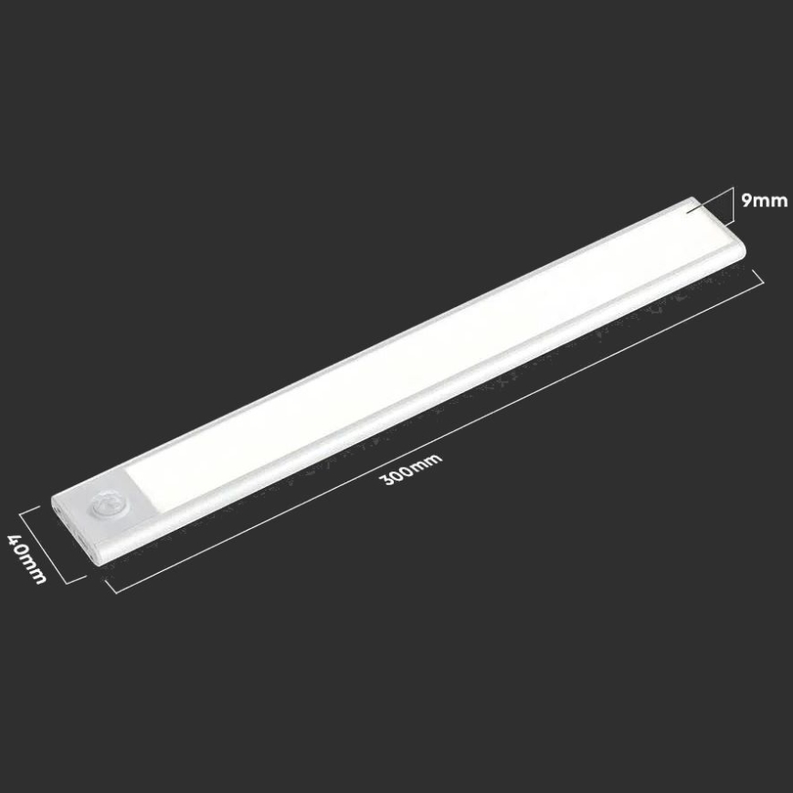 LED osvetljenje za ispod ormarića sa senzorom LED/1,5W/5V 1500 mAh 4000K