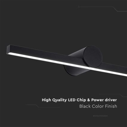 LED osvetljenje za kupatilo za ogledalo LED/10W/230V 3000K IP65 crno