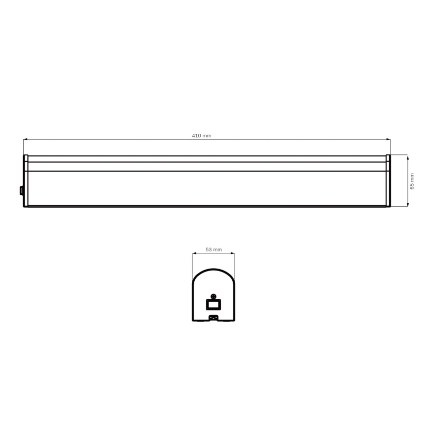 LED osvetljenje za kupatilsko ogledalo ALEX LED/8W/230V 4000K 41 cm IP44 sjajni hrom