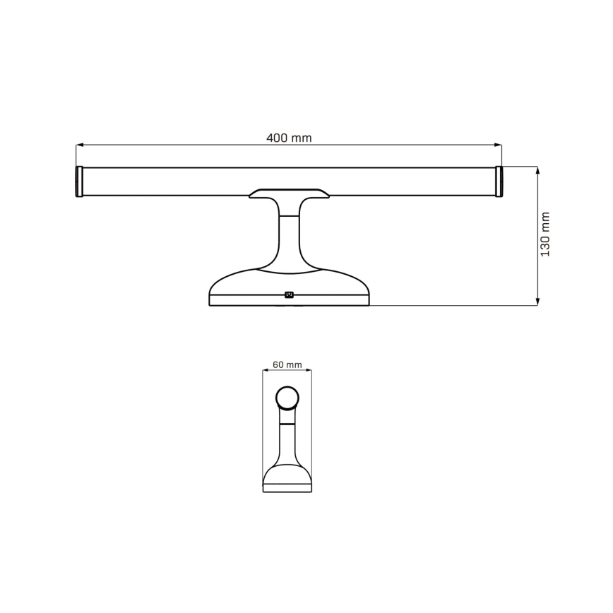 LED osvetljenje za kupatilsko ogledalo ARMONA LED/6W/230V 4000K 40 cm IP44 sjajni hrom