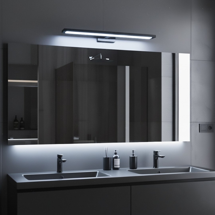 LED osvetljenje za kupatilsko ogledalo KLIMT LED/12W/230V 3000/4000/6000K 60 cm IP44 crno