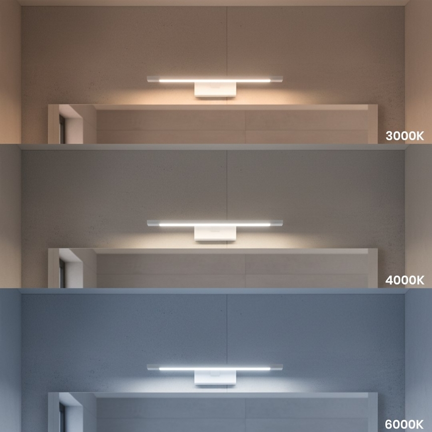 LED osvetljenje za kupatilsko ogledalo KLIMT LED/8W/230V 3000/4000/6000K 40 cm IP44 bela