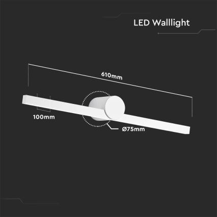 LED osvetljenje za kupatilsko ogledalo LED/10W/230V 3000K IP65 belo