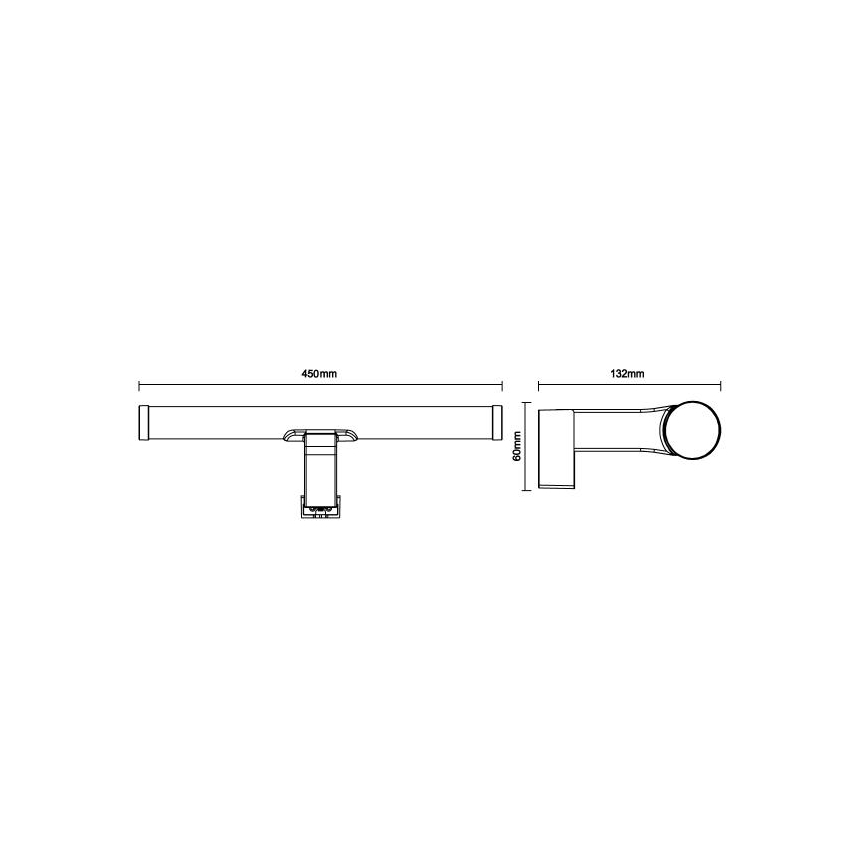 LED osvetljenje za kupatilsko ogledalo LED/10W/230V 45 cm IP44 bela