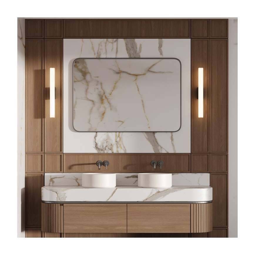LED kupatilsko osvetljenje za ogledalo LINEA LED/12W/230V 3000/4000/6000K IP44 61 cm crna