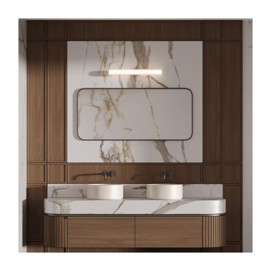 LED kupatilsko osvetljenje za ogledalo LINEA LED/12W/230V 3000/4000/6000K IP44 61 cm crna