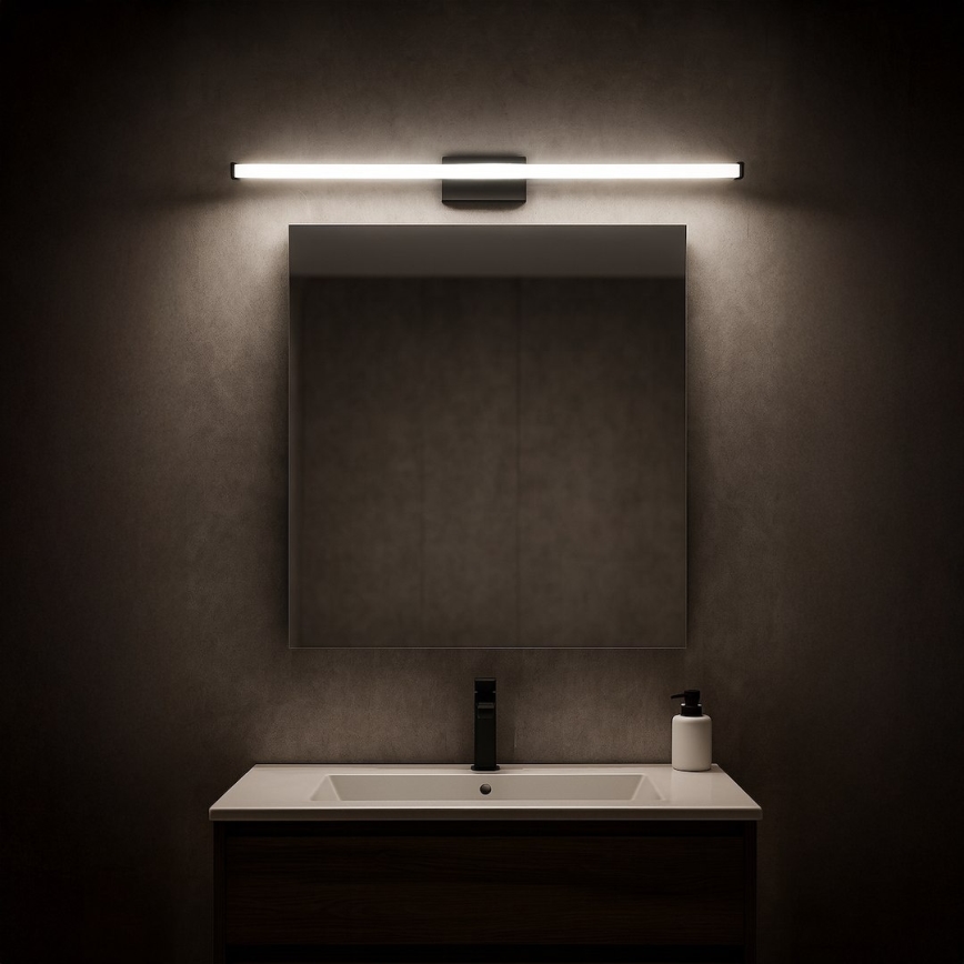 LED osvetljenje za kupatilsko ogledalo MIRORE LED/10W/230V 60 cm IP44 crno