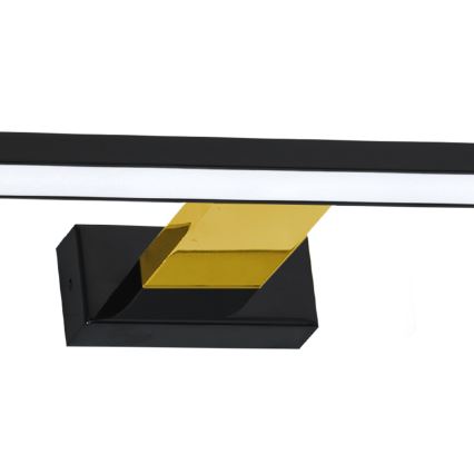 LED osvetljenje za kupatilsko ogledalo SHINE, 13,8 W, 230 V, 60 cm, IP44, crna/zlatna