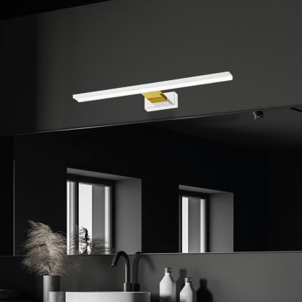 LED osvetljenje za kupatilsko ogledalo SHINE LED/13,8W/230V 60 cm IP44 bela/zlatna
