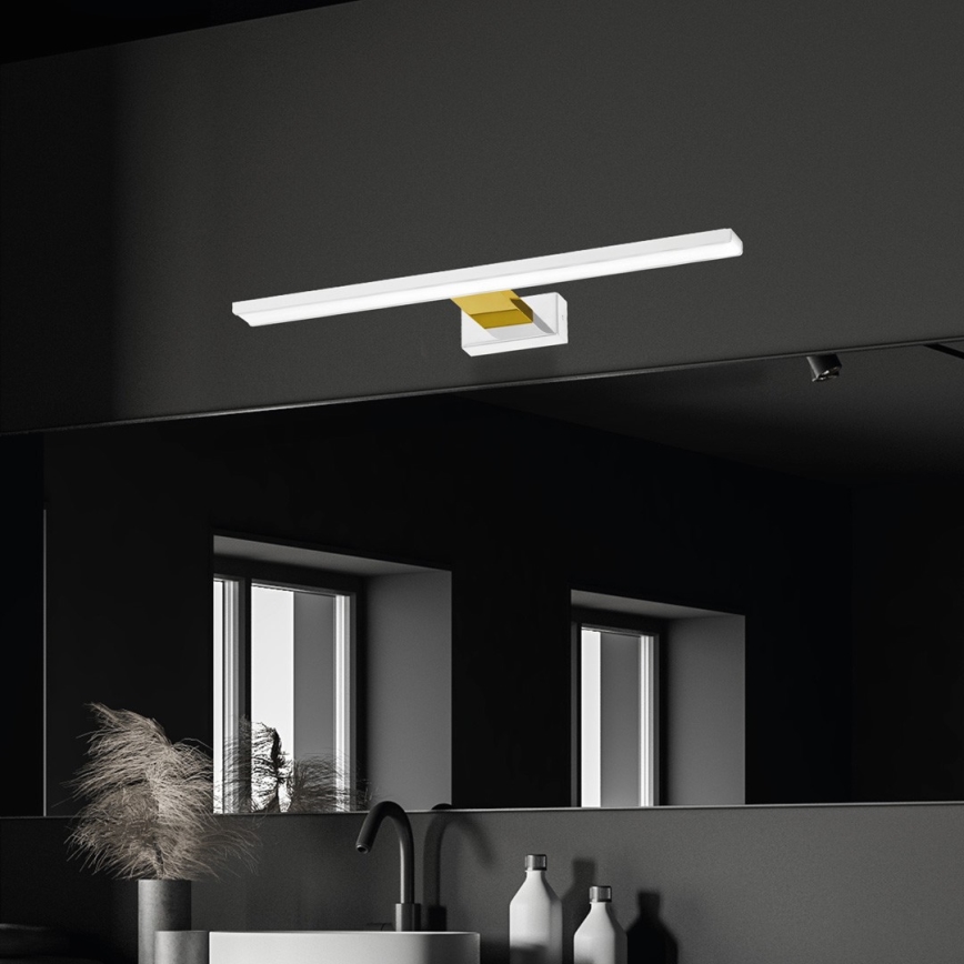 LED osvetljenje za kupatilsko ogledalo SHINE LED/13,8W/230V 60 cm IP44 bela/zlatna