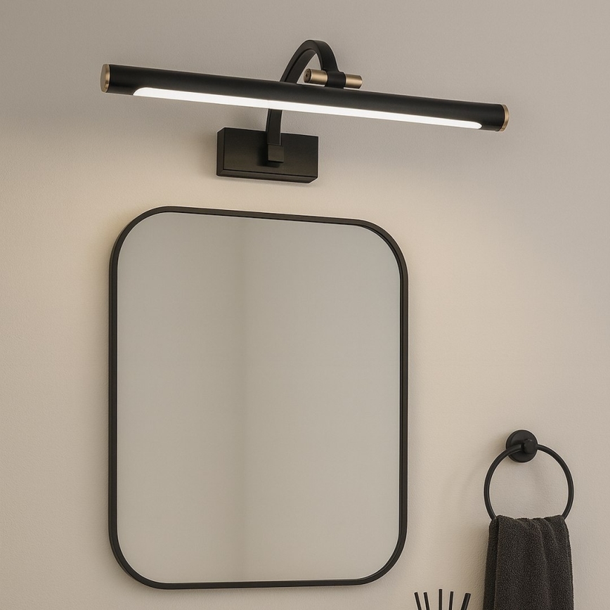 LED osvetljenje za kupatilsko ogledalo VINCI LED/15W/230V 60 cm IP44 crna