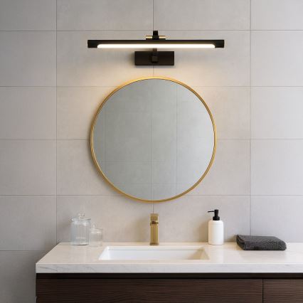 LED osvetljenje za kupatilsko ogledalo VINCI LED/15W/230V 60 cm IP44 crna