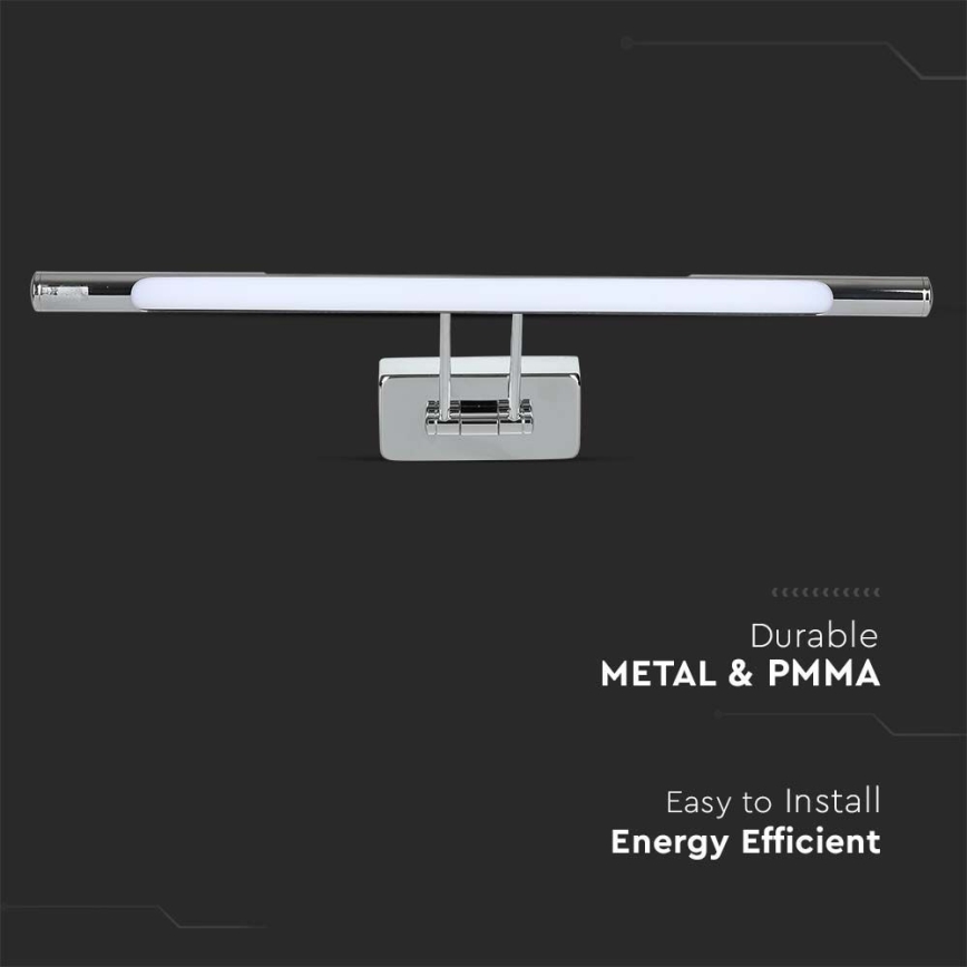 LED osvetljenje za ogledalo LED/9W/230V 3000K 50cm sjajni hrom