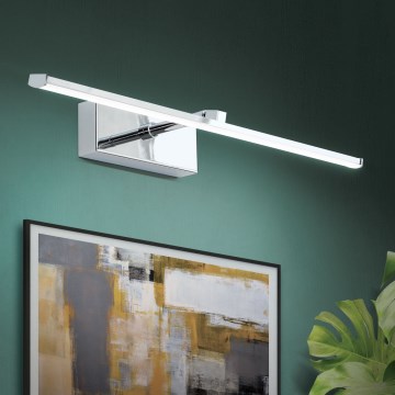 LED osvetljenje za slike PUBLIO LED/10W/230V 50 cm sjajni hrom