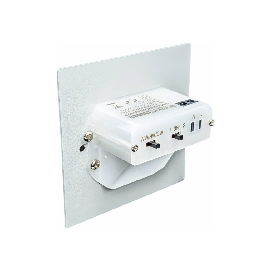 LED stepenišno svetlo sa senzorom pokreta i sumraka LED/1,5W/230V 3000/4000/6000K crna