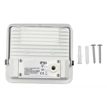 LED pametni prigušiva RGB reflektor LED/20W/230V IP65 bela