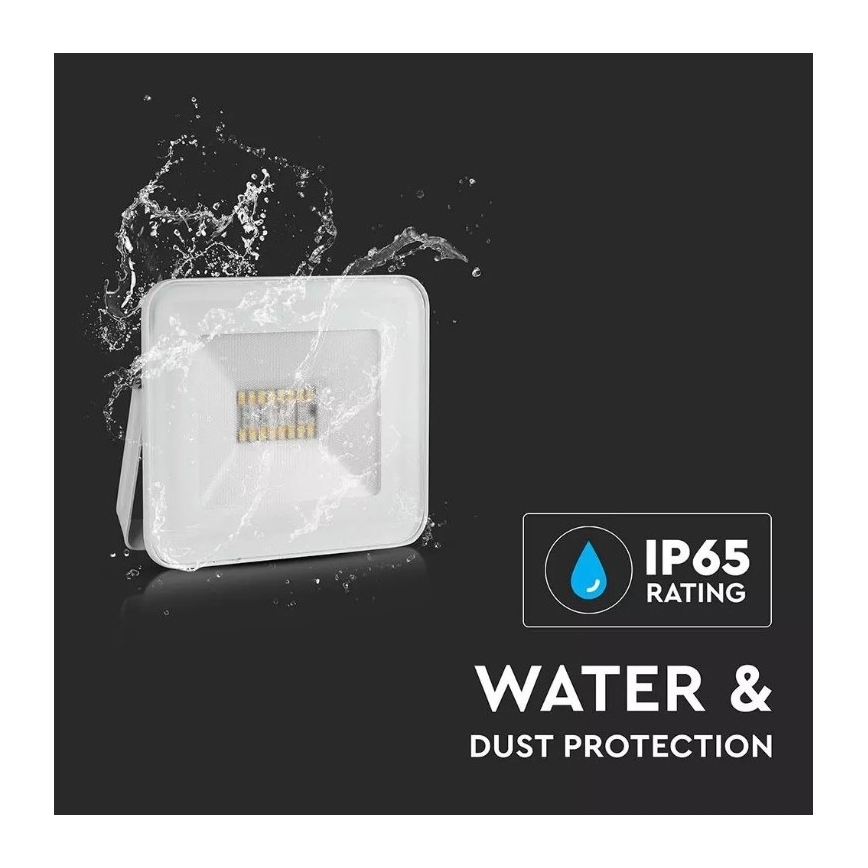 LED pametni prigušiva RGB reflektor LED/20W/230V IP65 bela