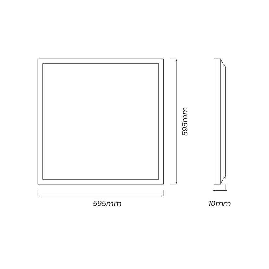 LED panel LED/40W/230V 4000K 60x60 cm