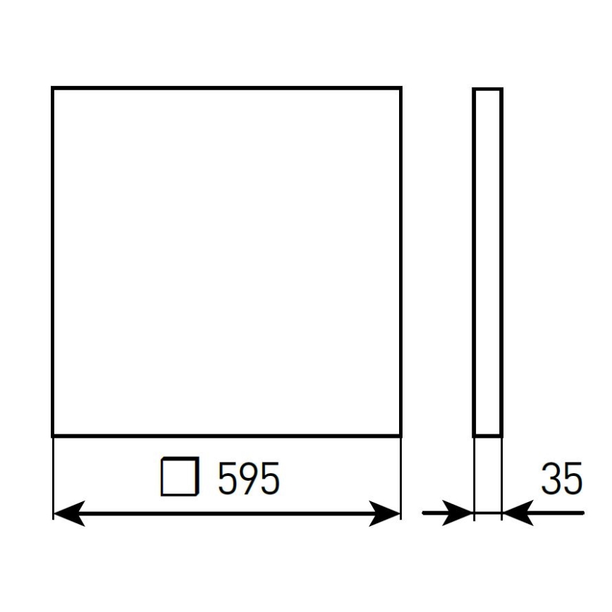 LED prigušiva panel za spušteni plafon za kupatilo STELLA LED/28/32/36/40W/230V 59,5x59,5 cm CRI 90 IP44 bela