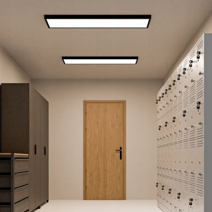 LED panel za površinsku montažu LED/60W/230V 30x120 cm crni