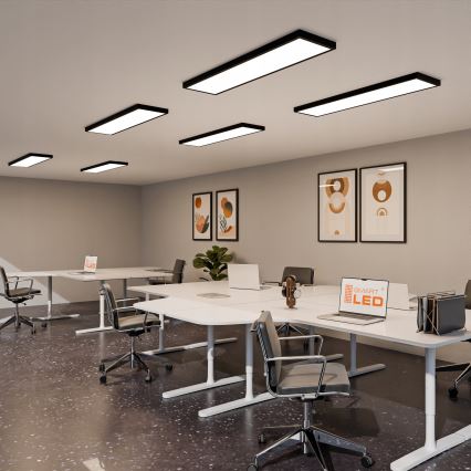 LED panel za površinsku montažu LED/60W/230V 30x120 cm crni