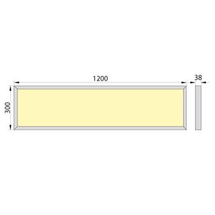 LED panel za površinsku montažu OREGA N LINX 120 LED/50W/230V 4000K IP40