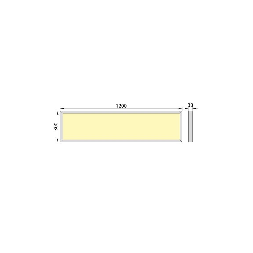 LED panel za površinsku montažu OREGA N LINX 120 LED/50W/230V 4000K IP40